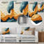 «Biomorphism Wave to Sand», reproduction d'art moderne en métal-1126312365