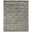 Tapis contemporain gris à motif géométrique en laine noué à la main gris-1256191470