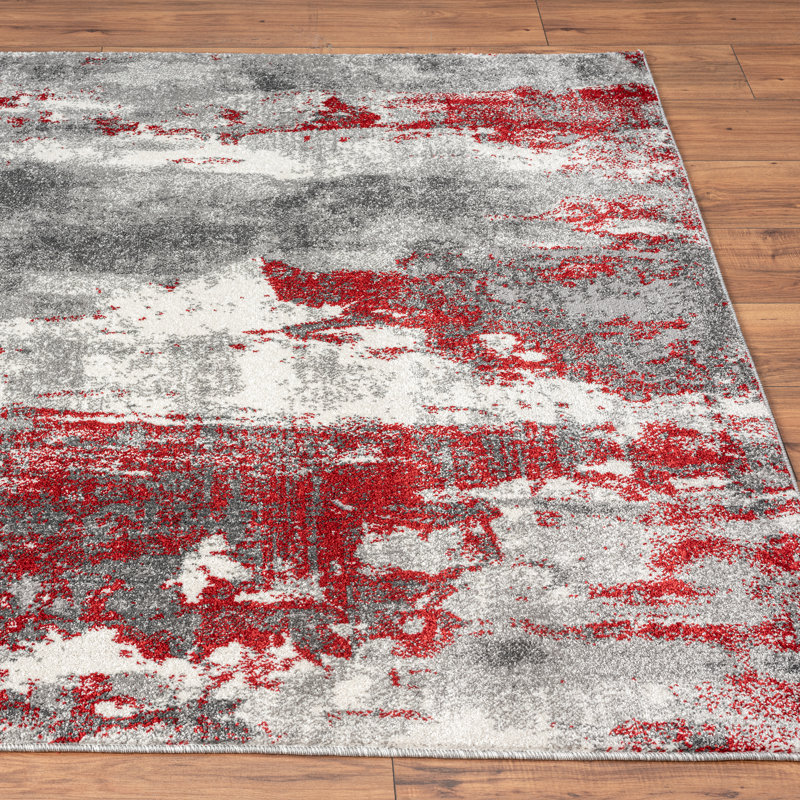 Tapis Doland - rouge, Tapis de couloir de 2 pi x 7 pi