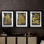 Trees & Leaves I  -Custom Framed  Premium Print W Matt - 3 Pieces-2127867714