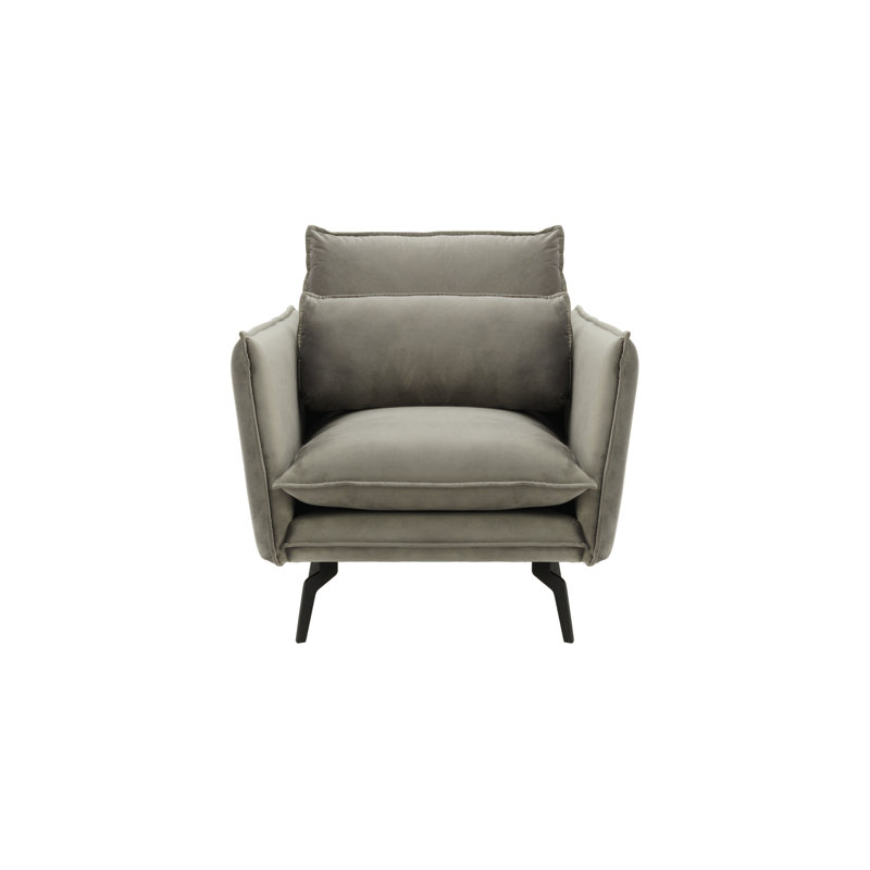 Ferrigno Upholstered Armchair, Grey