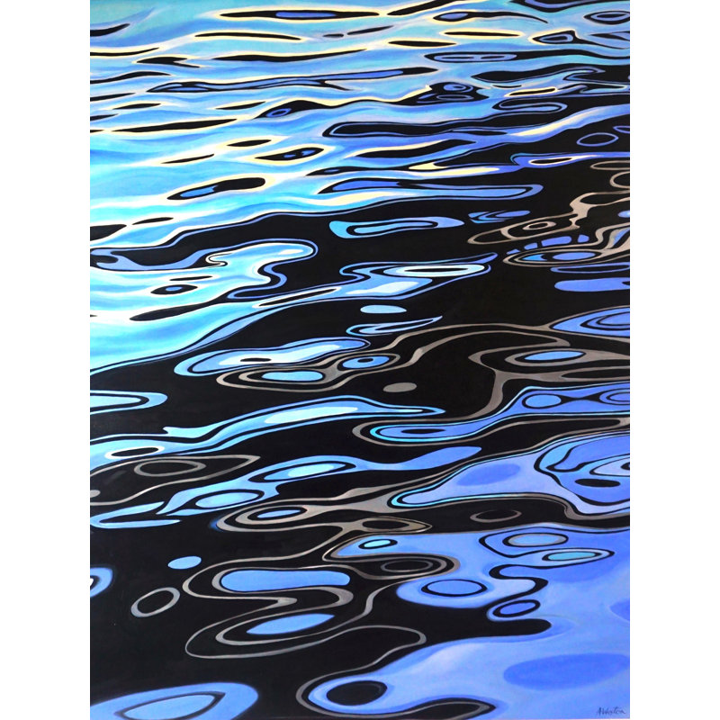 Pontoon Footbridge Fowey Harbour Print by Alan Weston, 31.25" H x 25.25" W x 0.875" D