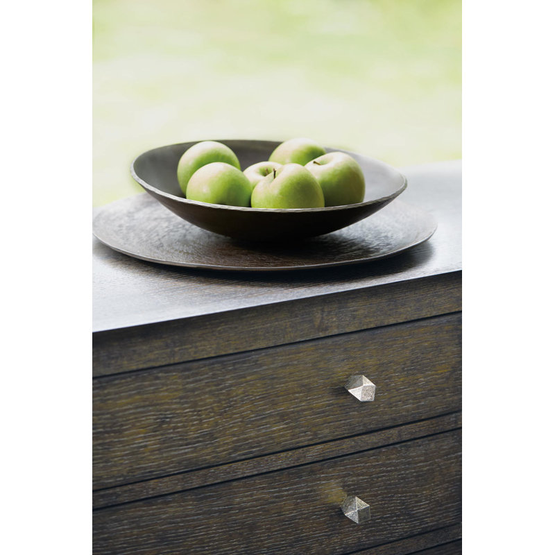 Linea 8 - Drawer Solid Wood Dresser, Linea - Cerused Charcoal Finish