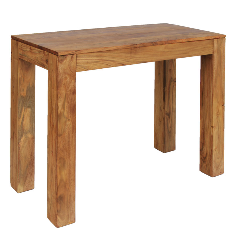 Lorain 90 cm W Solid Wood Top Console Table