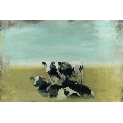 " Country Drive Cows III " by Naomi McCavitt Painting Print