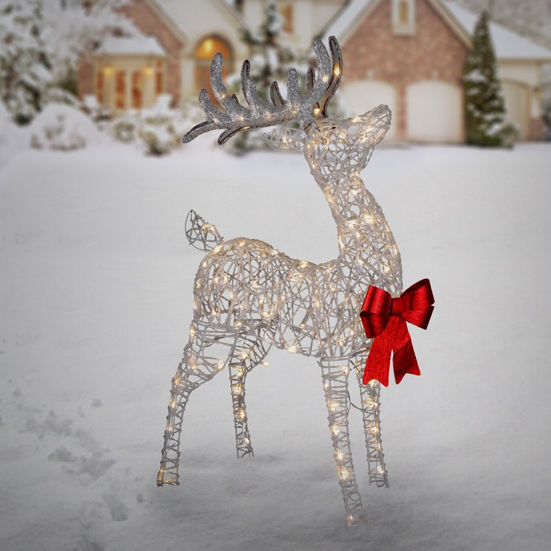 National Tree Company 48 in. Pre-lit Standing Buck