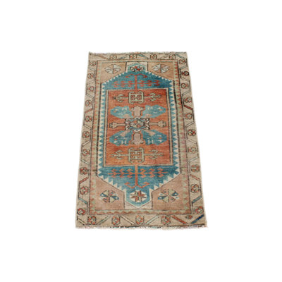 2x3 Multicolor Turkish Tribal Rug