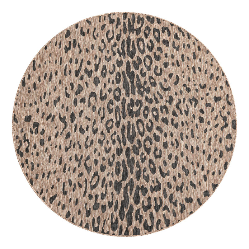Ivery Outdoor Area Rug, Round 7'10"