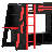 L-Shaped Wooden Gaming Bed Frame With RGB LED Lights-1590309806