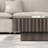 33.46'' Square Coffee Table, Brown Coffee Table with Storage