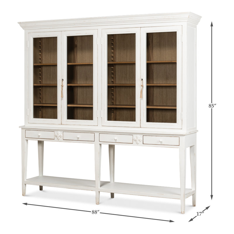Wilkesville Solid Wood China Cabinet, White