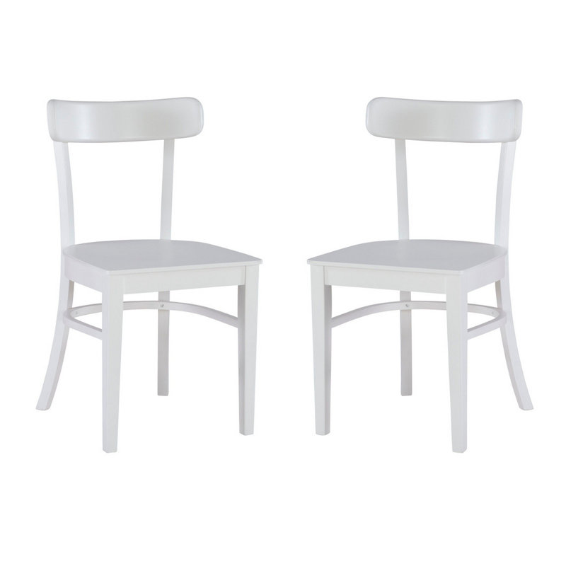 Ensemble de 2 chaises blanches Patsy, Blanc