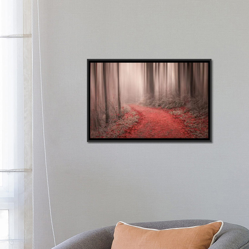 «Through the Woods III», impression sur toile, Toile avec cadre noir, H 8 po x l 18 po x P 26 po, Pas de tapis