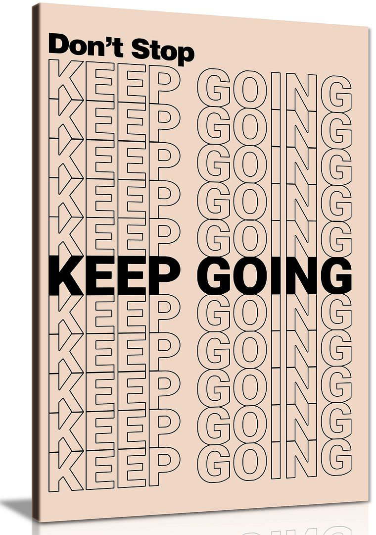Motivational Quotes Wall Art, Positive & Inspirational DÃ©cor - Wrapped Canvas Print