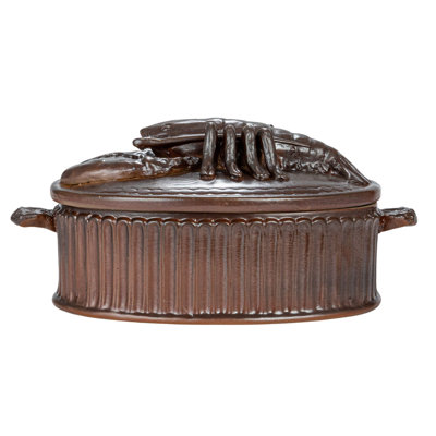 Creative Co-Op Botanist Oval Stoneware Baker Bakeware