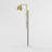 73.2" Metal And Marble Task Floor Lamp