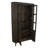 Doniece Cabinet With 4-Door In Dark Brown Finish On Mango Wood