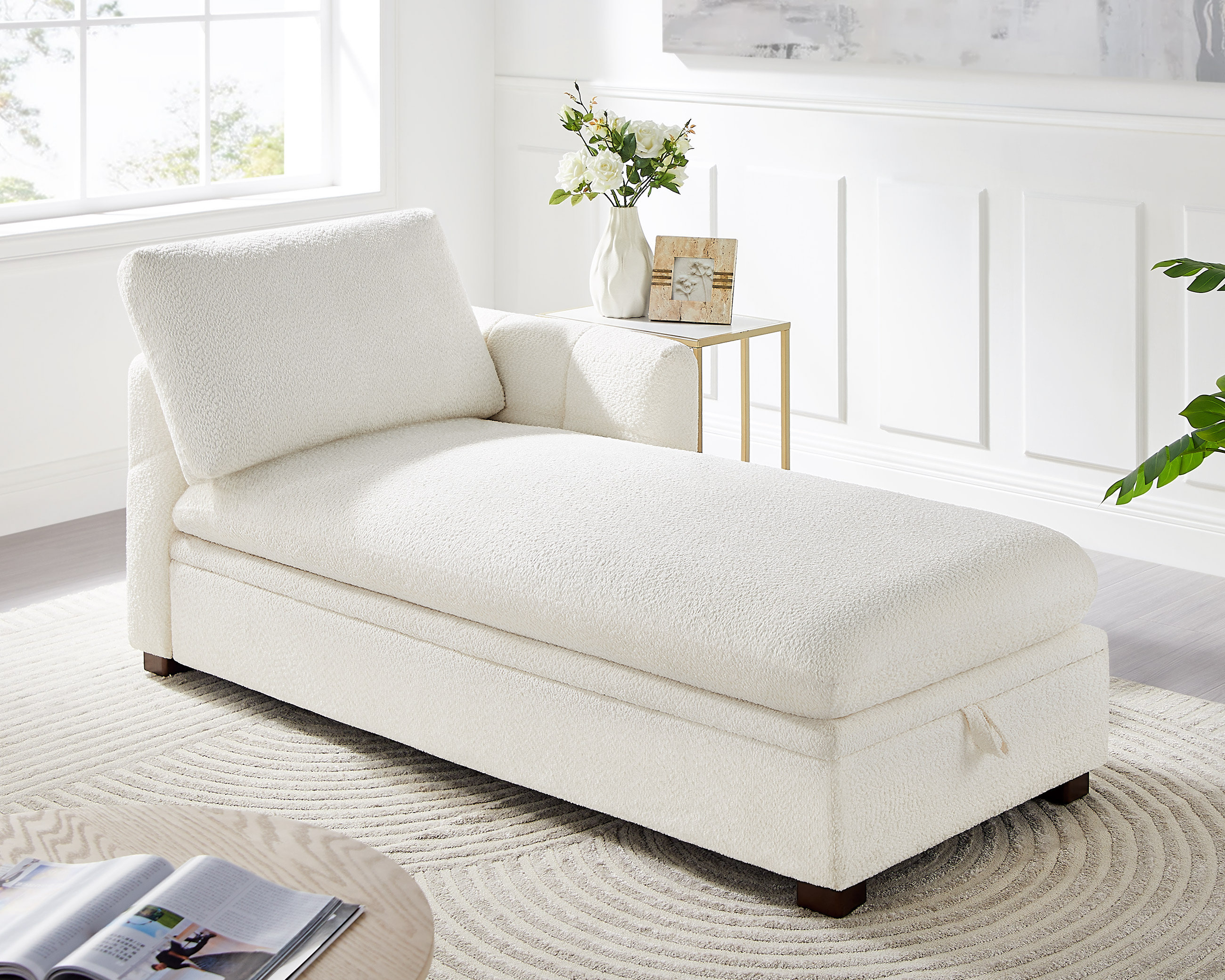 Latitude Run® Méridienne rembourrée 34,65 po et Commentaires - Wayfair ...