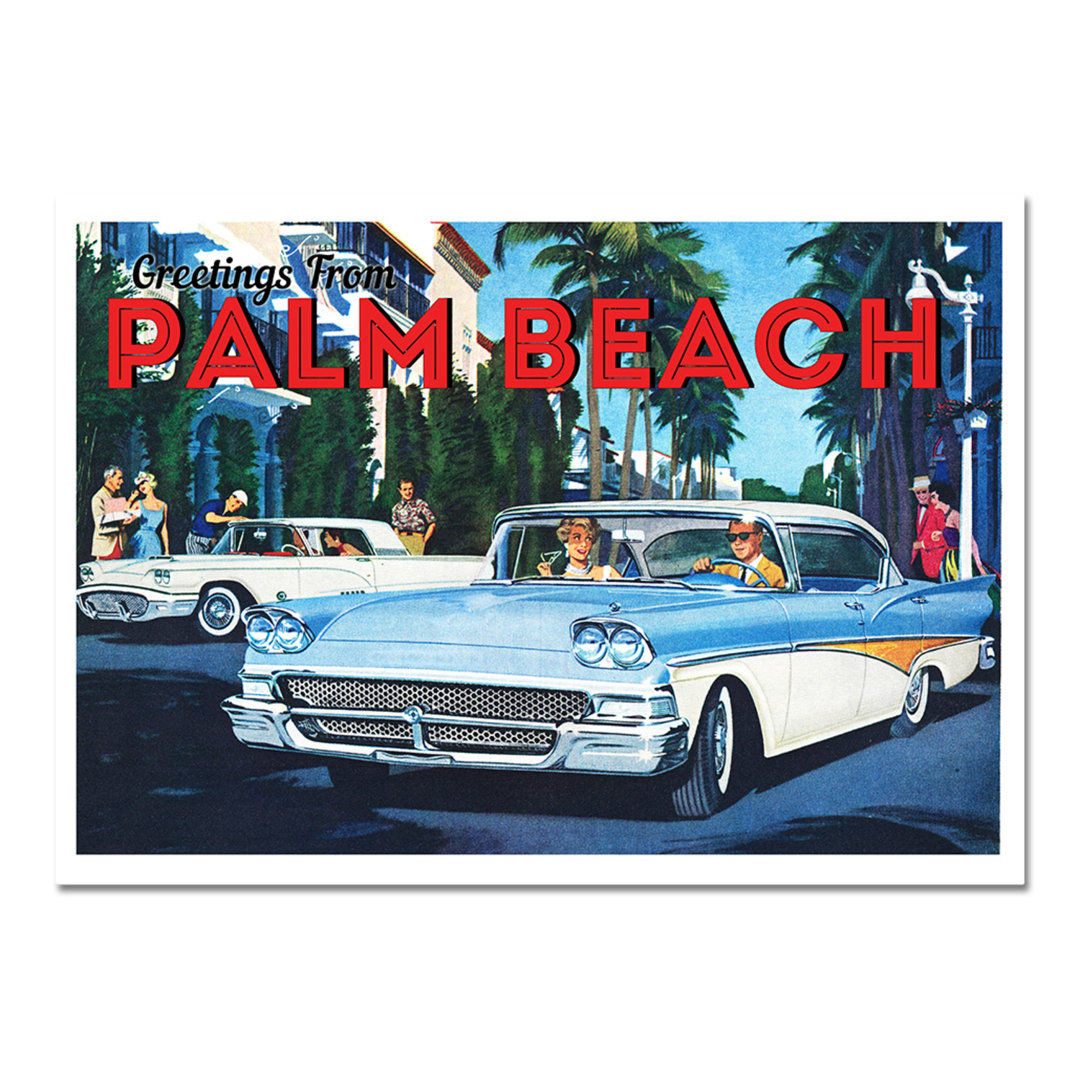 Acrylbild Auto Ein Palm Beach Florida