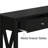 42.5" Console Table with Two Drawers – 2-Tier Entryway Table with Storage Shelf and Sturdy X-Braced Legs for Living Room or Hallway