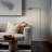 Leaf 53 in. Industrial Vintage Reading Floor Lamp with Metal Shade and 3-Way Dimming Options - Integrated LED Light-119216558