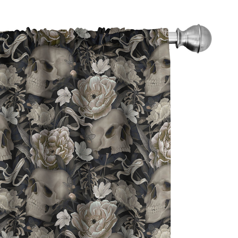Dennet Semi Sheer Curtain Pair, 28" W x 63" L