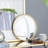 Circle Mirror with Iron Frame-1247909419