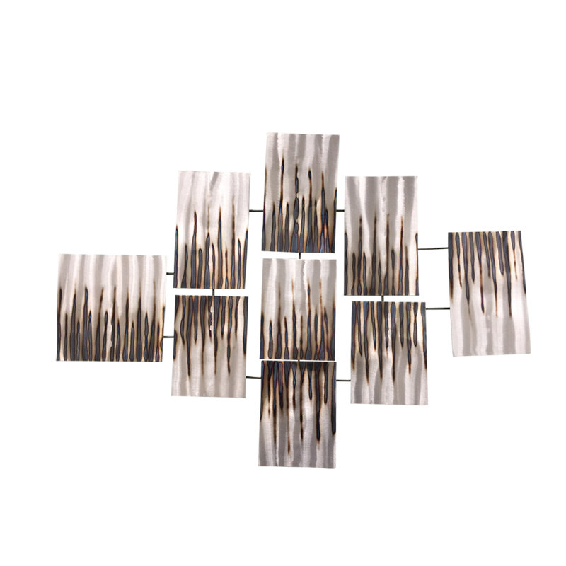Handmade Industrial Abstract Wall Decor on Metal
