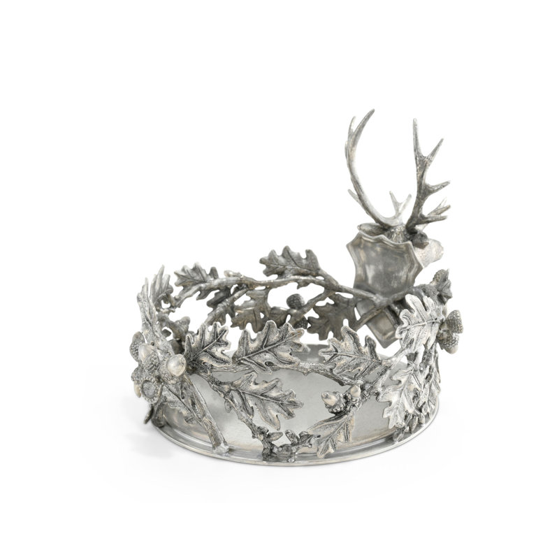 Lodge Pewter Round Coaster