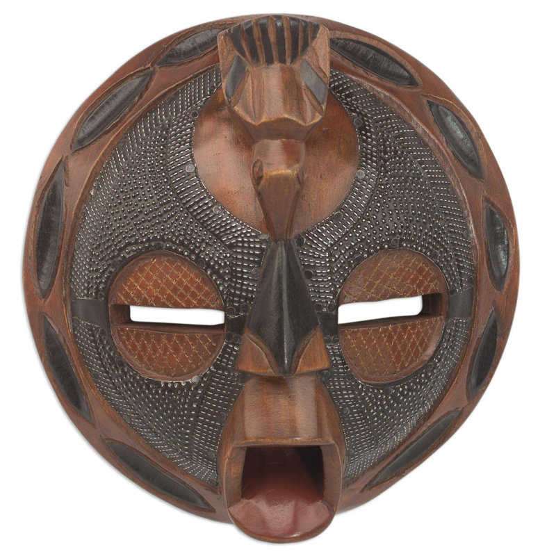 Décoration murale en bois africaine en étoile errante