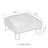 15.7'' Wide Square Footstool Upholstered Ottoman-233204978