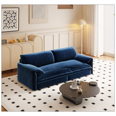 Grand canapé-lit 66 po, canapé-lit convertible 3-en-1 avec rangement latéral, causeuse multifonctionnelle en velours pour salon, chambre à coucher, appartement