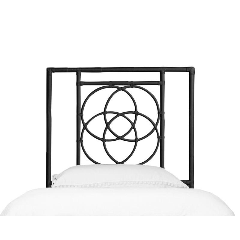 Emilia Open-Frame Headboard, Twin, Black