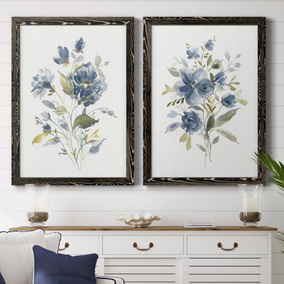 Linen Botanical I - Ensemble de 2 reproductions d'art
