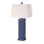 Tabetha - Lampe de table 32 "avec USB - ensemble de 2 - finition bleue-101990754