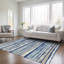 Tapis bleu marine intérieur / extérieur lavable à la machine Chayden ACN1019-99177819