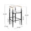 Beige rembourré de 2, hauteur de comptoir avec pieds en fer pour la cuisine, capacité de poids maximale de 260 lb, tabourets de bar Island, forte de 265 lb