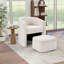 Fauteuil d'appoint rembourré 28 po de large avec repose-pieds-1346120074