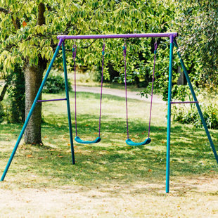 Plum Play Metal Double Swing Set