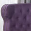Fauteuils inclinables | Fauteuil inclinable avec accoudoirs roulés Accents de cuivre | Tissu prune