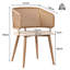 Set Of  Chairs With Armrest Rattan Beige-1489304558