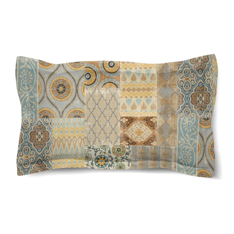 Laural Home Persian Patchwork Antique Standard Duvet Sham, King Sham