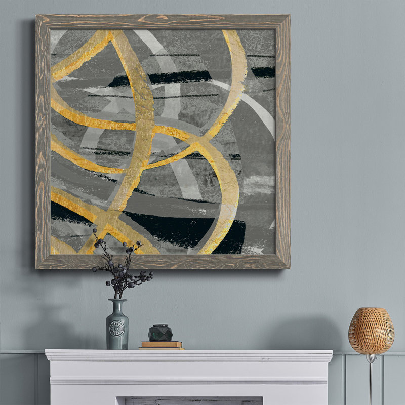Toile encadrée Pastel Coast-Premium - prête à être accrochée, H 17 po x l 17 po x P 1,5 po, Cadre gris