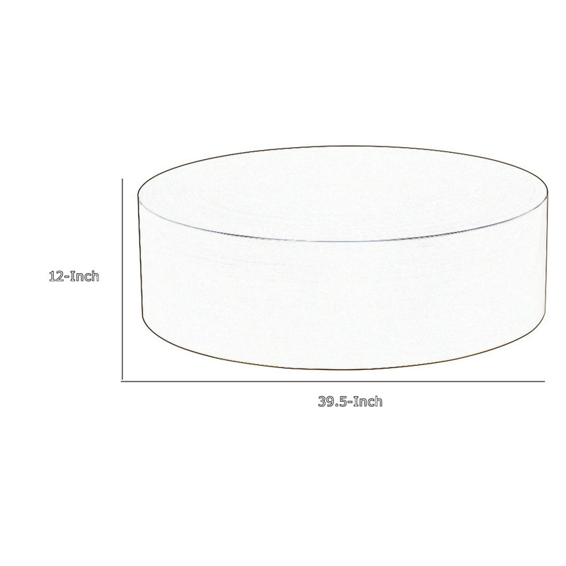 Spencer Round Coffee Table Metal, Matte Black