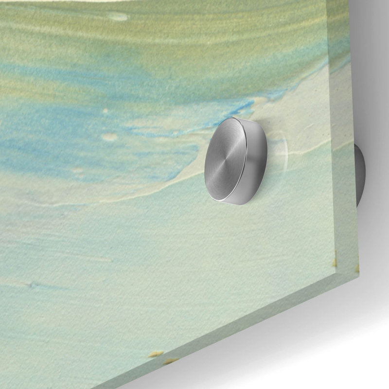 Art mural en verre épique «Waters Edge 3» par Alicia Ludwig, H 36 po x l 36 po x P 0,2 po