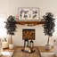 Ficus artificiel noir d'Halloween avec tronc naturel-1771744910