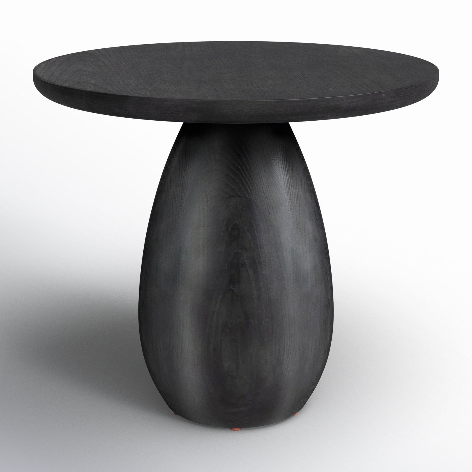 Julio End Table, Black Wash Ash Veneer, 17.75" H x 21.75" W x 21.75" D