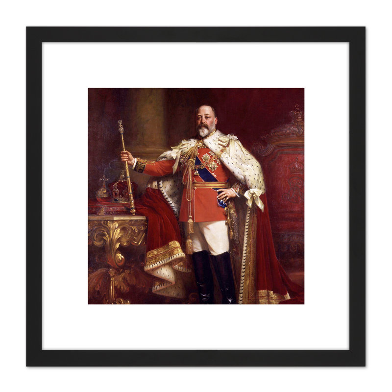 Portrait British King Edward VII by Sir Luke Fildes - Single Picture Frame Painting