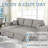 Dishaan Convertible Sleeper Sofa with Reversible Chaise-118332440