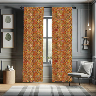 Semi-Sheer Rod Pocket Curtain Panels